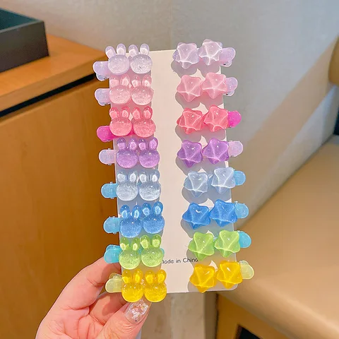 Детские заколки GEONYIEEK милые акриловые