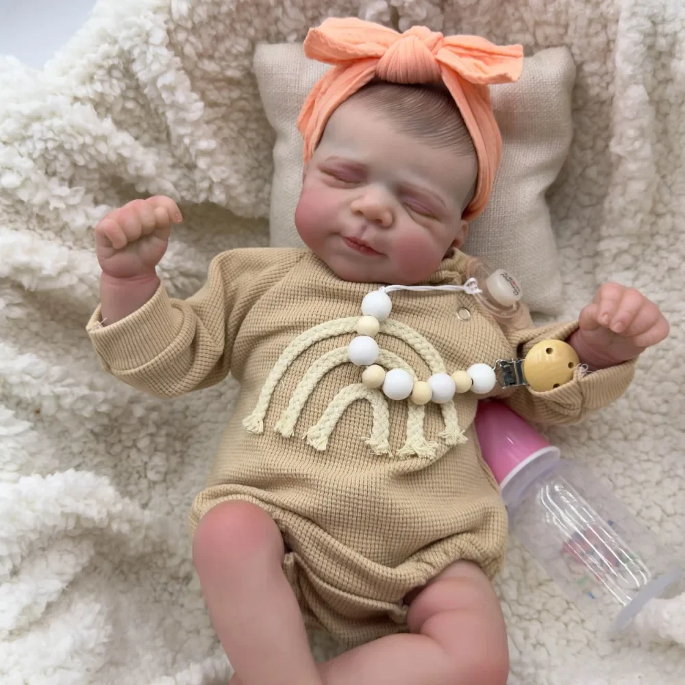 18-дюймовая уже готовая кукла реборн Паскаль мягкая реалистичная многослойная