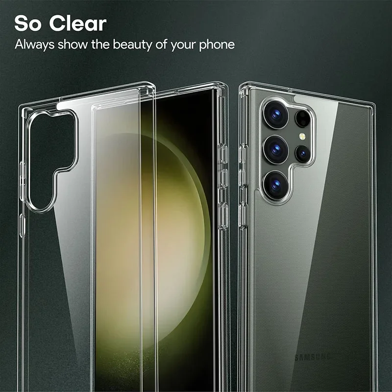 Полиция ФБР Прозрачный чехол для Samsung Galaxy S24 S23 S22 Ultra S21 S20 FE TPU Capa телефонные чехлы S10