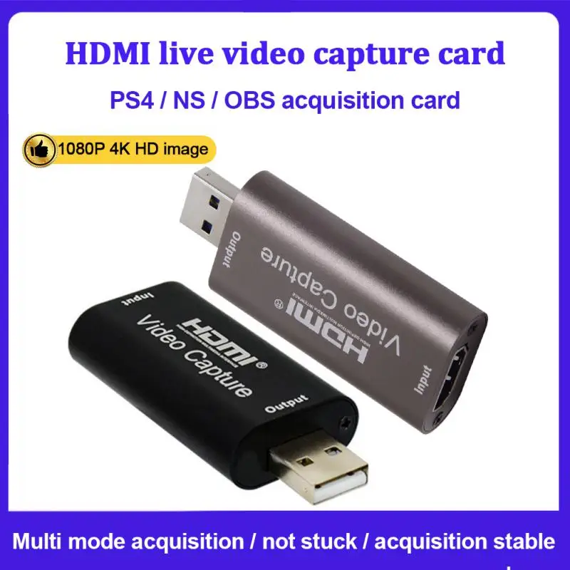 

Camera Recording 4k Video Capture Card Game Recording Box Dvd Camcorder Usb 3.0 Usb2.0 For Pc Youtube For Game