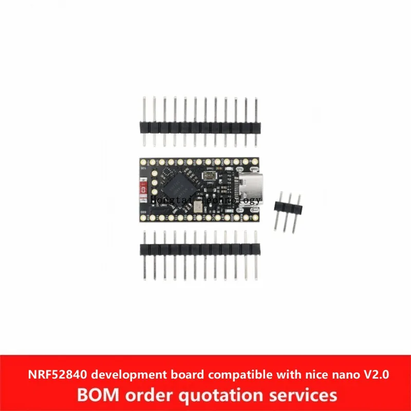 Фото Плата разработки Promicro NRF52840, совместимая с красивым nano V2.0 и модулем управления зарядкой Bluetooth №1