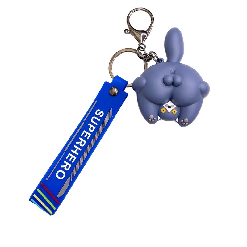 Новые милые Брелоки для ключей с котом Мультяшные Коты задница брелок женщин