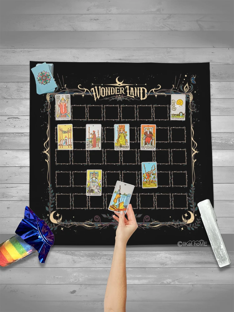 Lenormand настольная скатерть с изображением карт и ораклов Таро гадания прививки