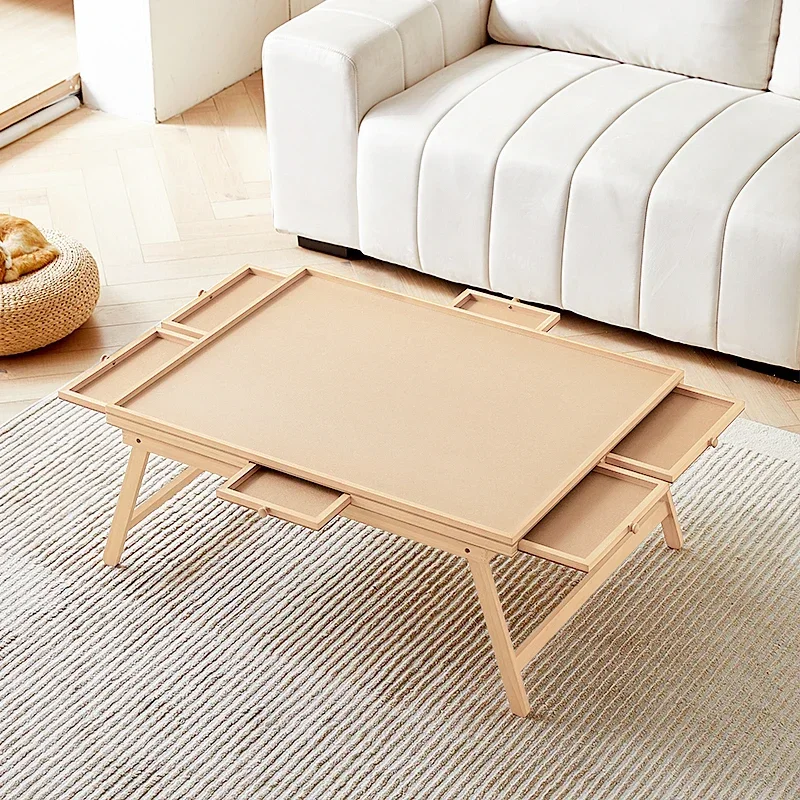 Для деревянного стола-головоломки классификация хранения с 6 ящиками складной