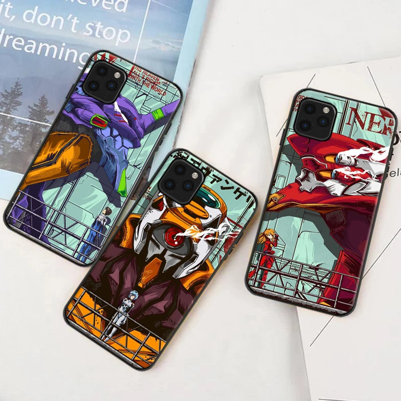 

Genesis Evangelion Anime Phone Case For iPhone 6 6S 7 8 Plus 11 12 13 Pro XS MAX 12 Mini X XR SE 2020 Back Cover Carcasa Funda