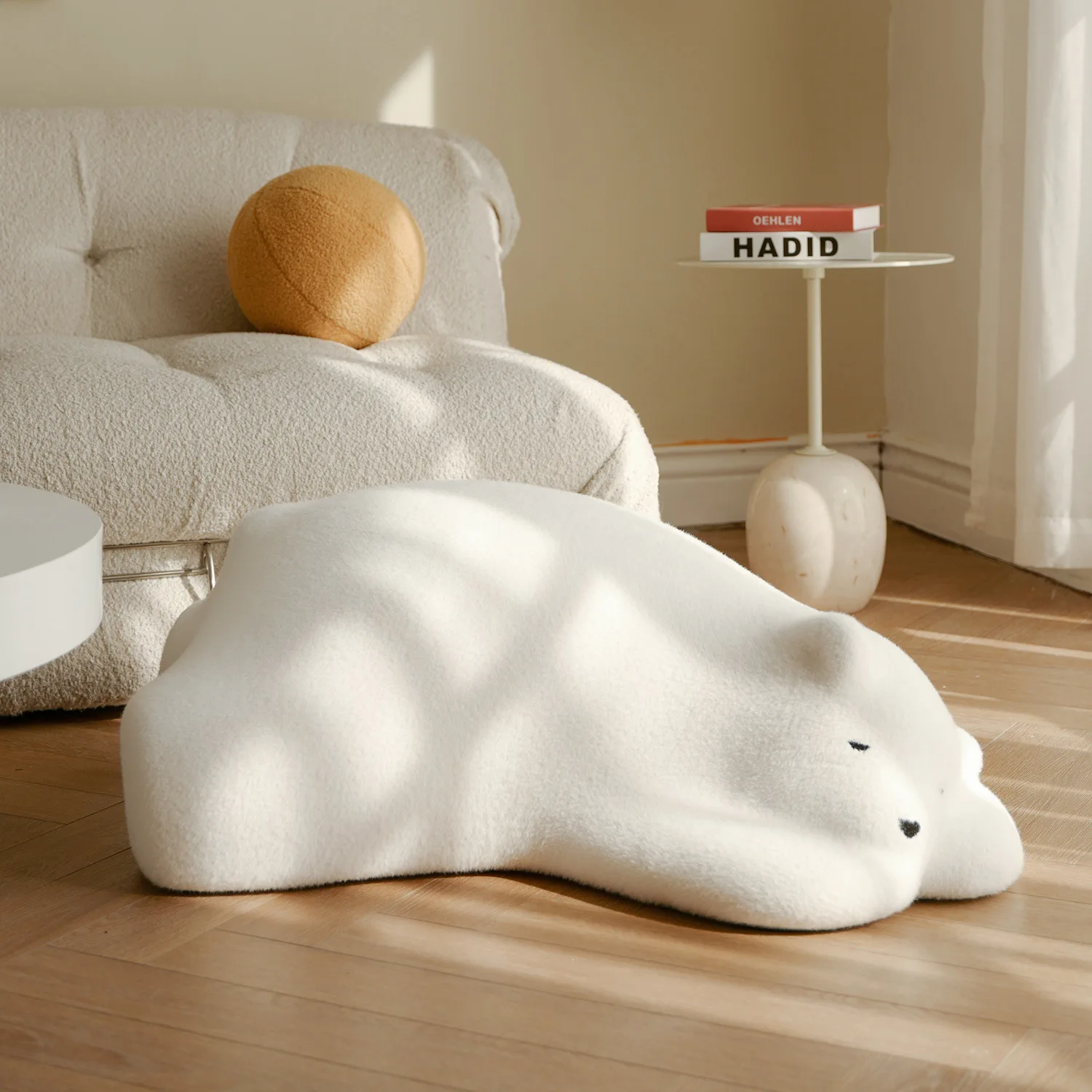 

Мебель для гостиной в скандинавском стиле с ярким медведем, кресло для отдыха, стул для спальни, маленький диван, балкон, лежачий ленивый стул, татами