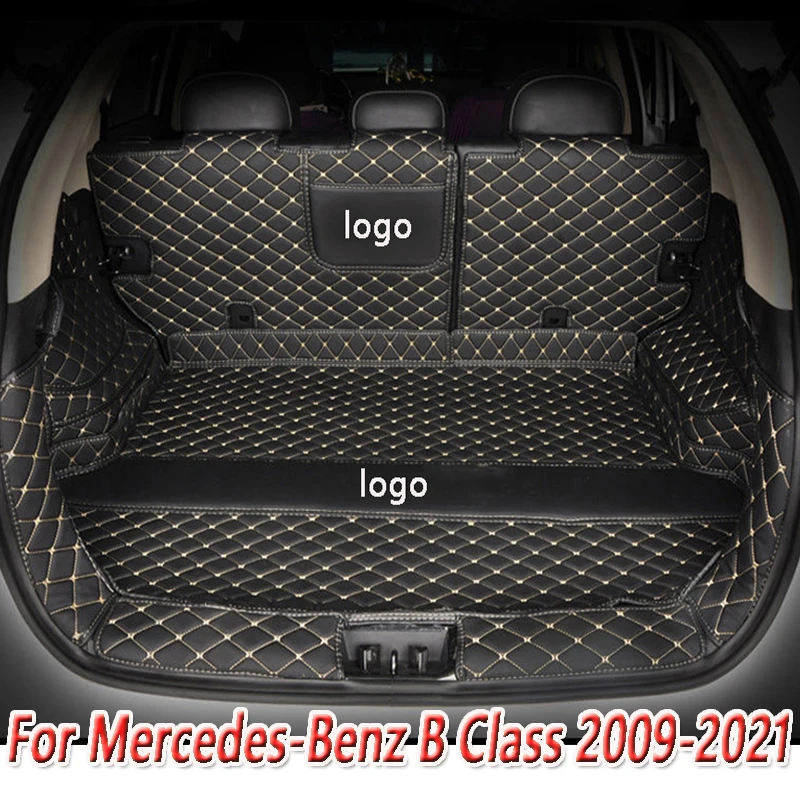 

Высококачественные кожаные Коврики для багажника автомобиля Mercedes-Benz B Class 2009-2011, коврик для заднего багажника, коврик для лотка