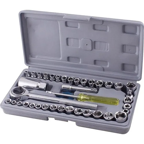 Aiwa 40 Parça Ratchet Socket Set Set Spanner Screwdriver Bag