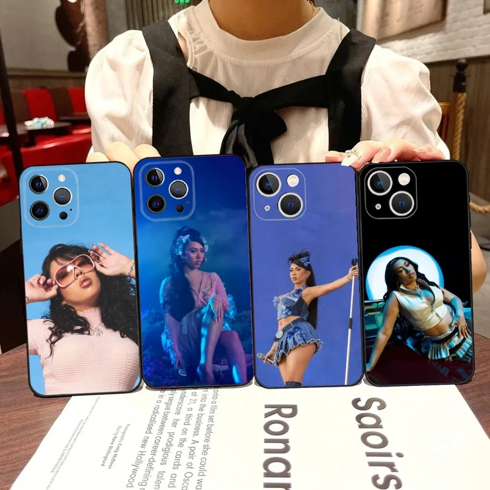Singer Kali U-Uchis Phone Case For iPhone 16 15 14 13 12 11 Pro X XS Max XR Plus Mini Black Soft Silicone