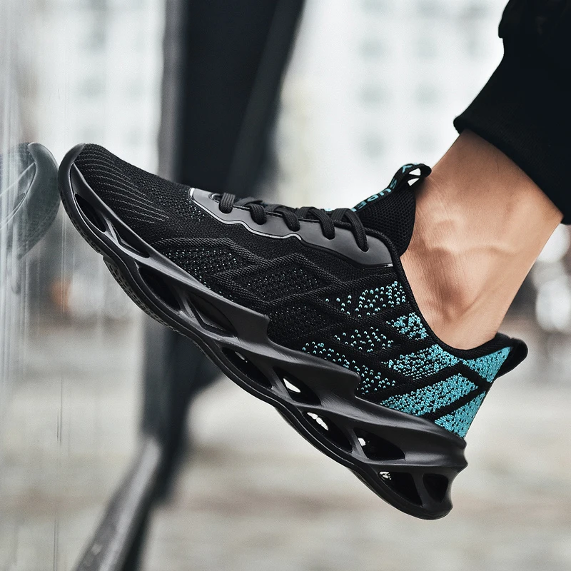 Men Sneakers Wear Resistant Athletic Running Shoes Sporty Mesh Gym Training Jogging Footwear Zapatillas De Deporte