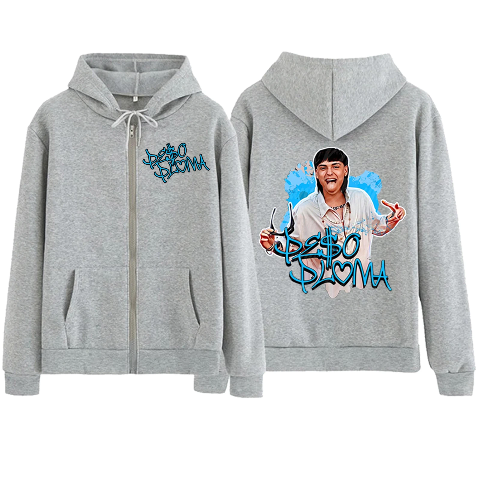 Толстовка с капюшоном на молнии в стиле Харадзюку