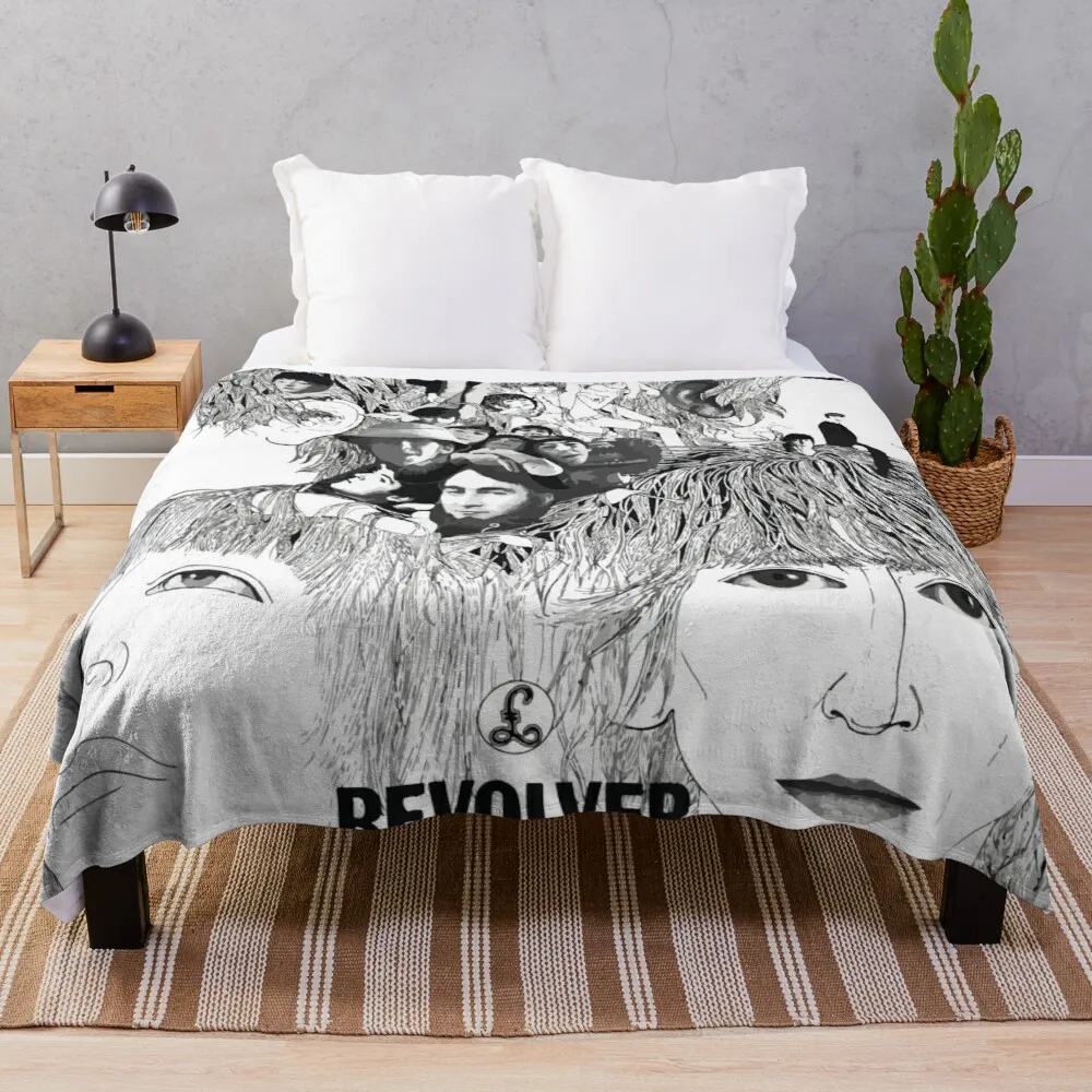 

Revolver Album Cover Throw Blanket multi-purpose