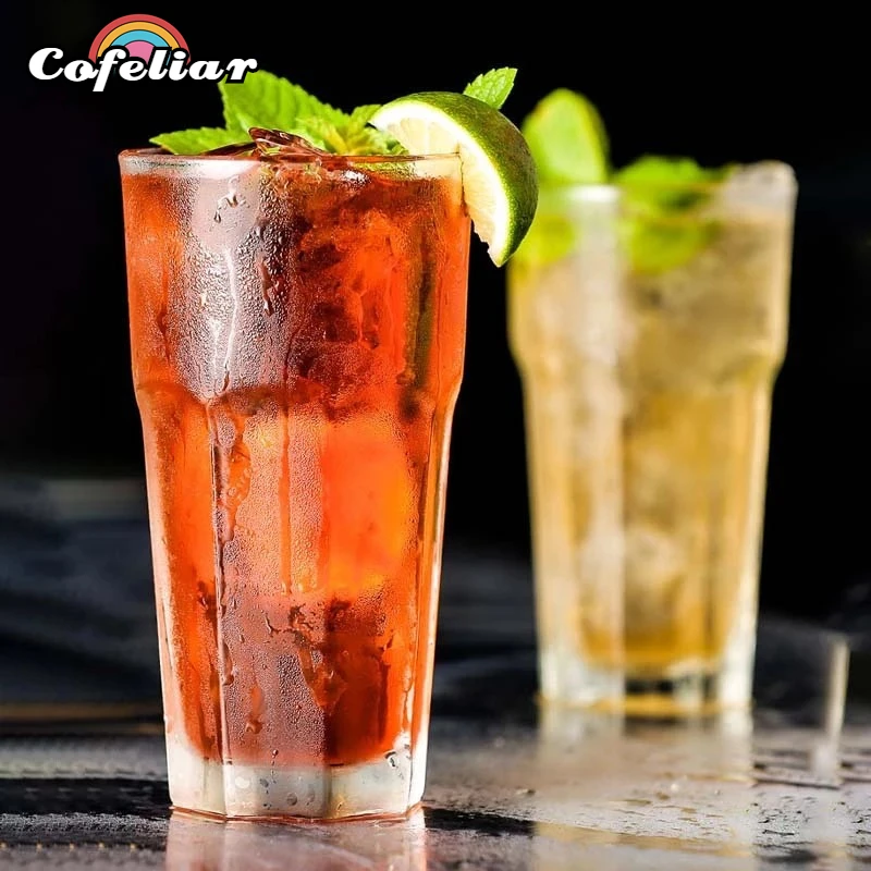 

1pcs Plastic Beer Juice Water Cups Transparent Drinking Cups Bar Beer Glasses Cup Party Restaurant Tumbler Juice Tea Bar Party