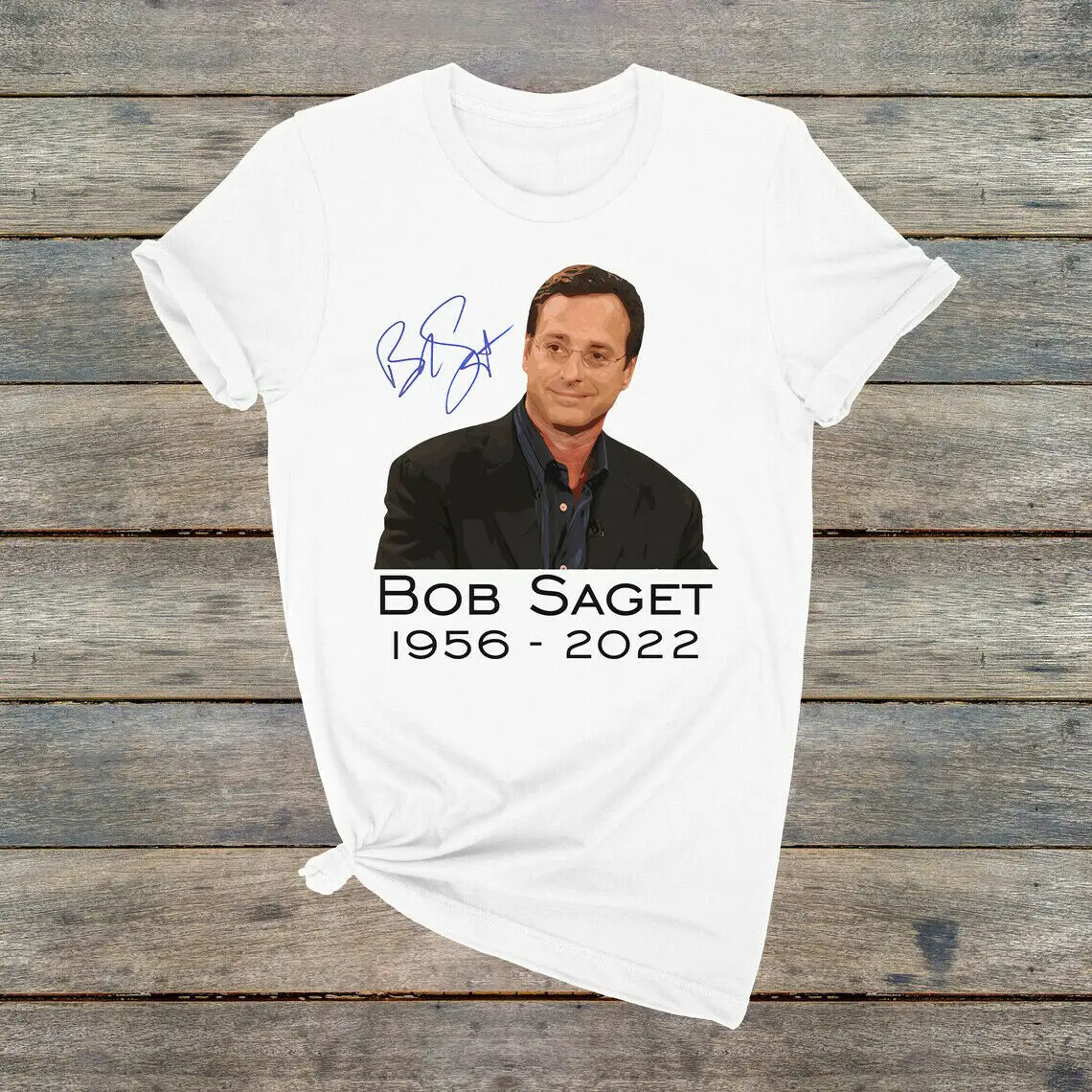 

1956-2022 Thank You Bob Saget Shirt Short Sleeve White S-3XL DD805