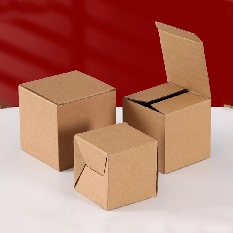 Es 9 Sizes Gift 3-layers Corrugated Packing Box Kraft Paper Mailing Box Express Shipping Carton Box