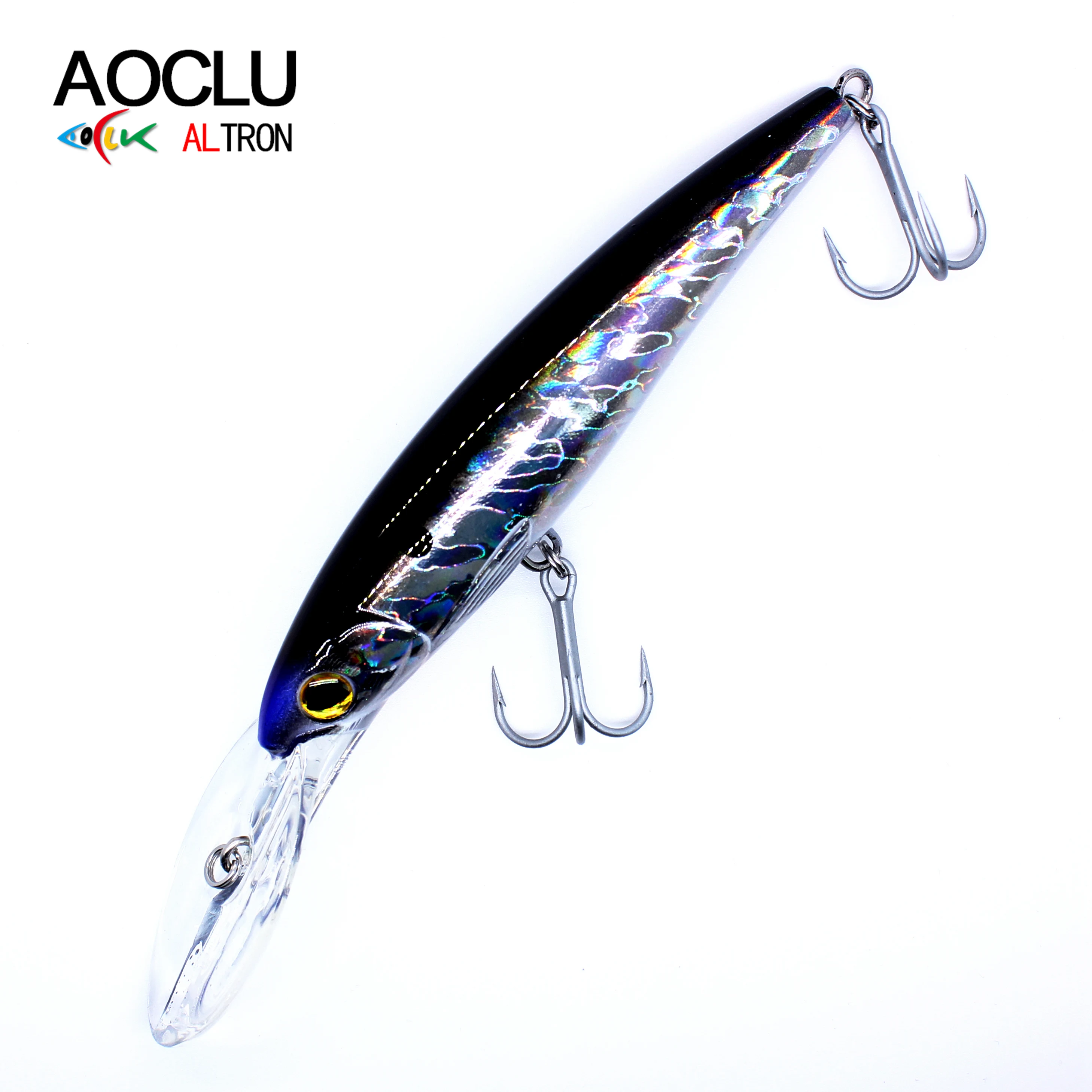 

AOCLU Wobblers 17cm 32g Depth 5m Hard Bait Trolling Minnow Crank Fishing Lure Saltwater Sea Bass Fresh VMC Hooks 6 Colors Tackle