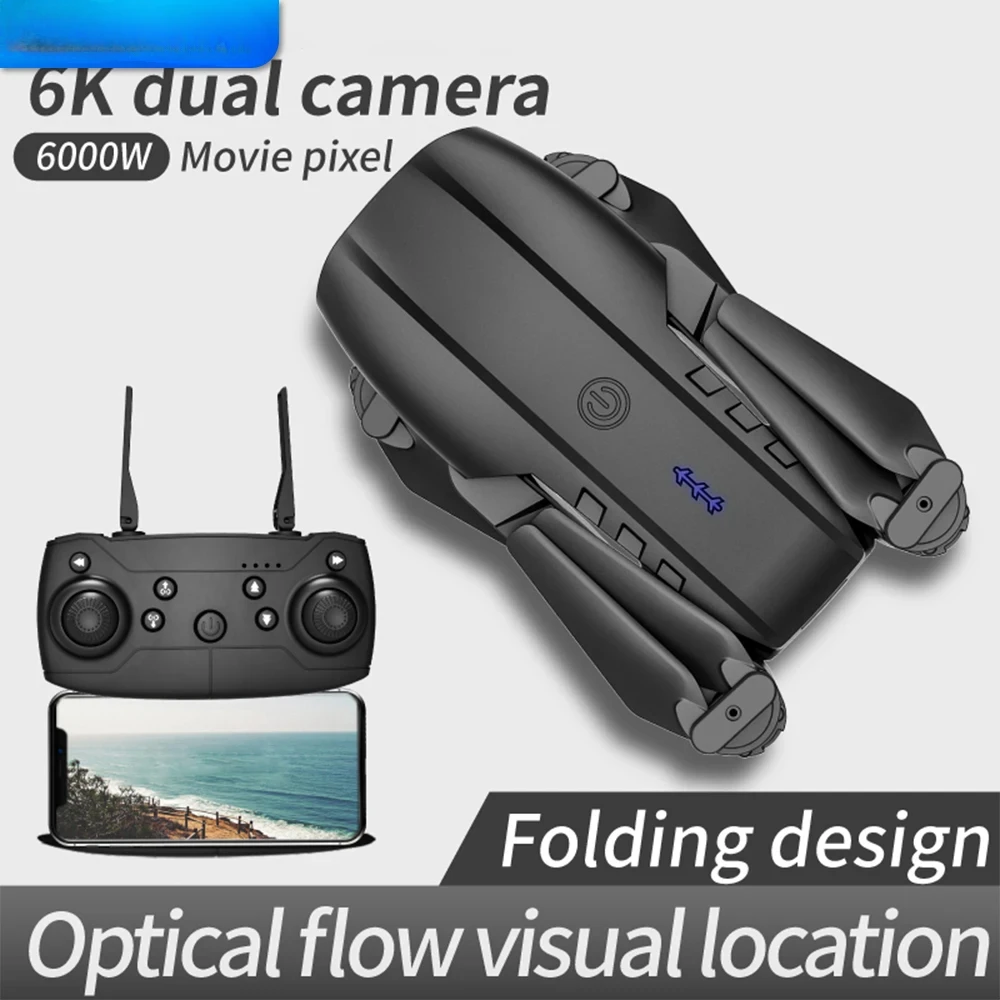 Фото Складной квадрокоптер E99 с функцией удержания высоты, камерой 4K HD, пультом ДУ, радиоуправляемый четырехосный БПЛА для аэрофотосъемки №4