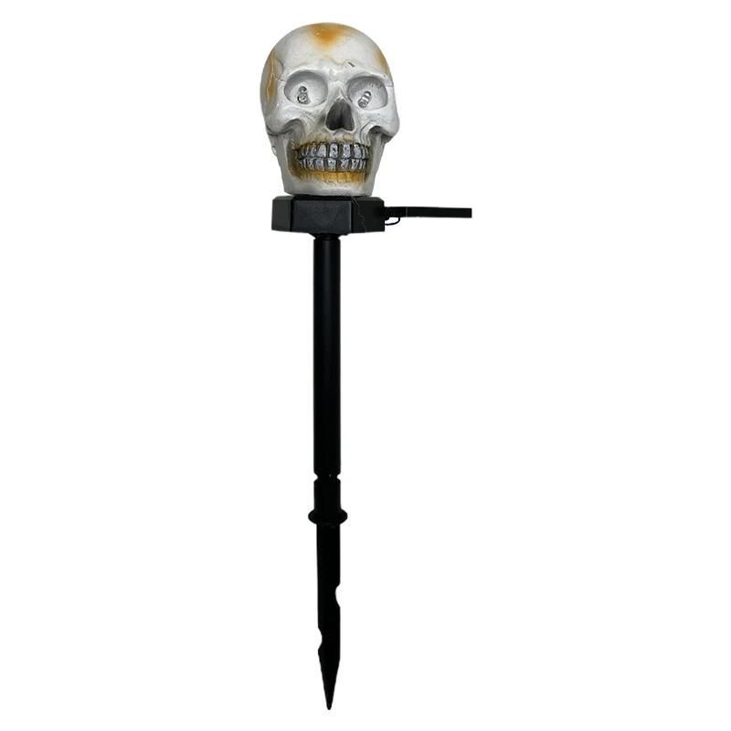 

Horror Halloween Night Light Solar Skull Lawn Lamp Decoration Garden Yard Terrace Outdoor Ip65 Waterproof Halloween Ornament