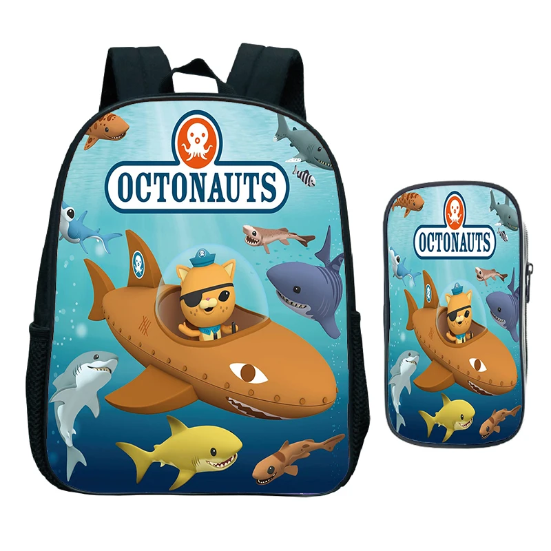 2Pcs Set The Octonauts Backpack Baby Girls Boys Kindergarten Bags Toddler Waterproof Rucksack Children Mini Bookbag Cute Mochila