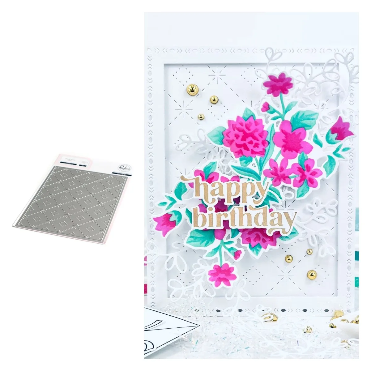 

Arrival 2022 Spring Sparkling Diamonds Metal Cutting Dies Diy Craft Paper Greeting Card Scrapbooking Decoration Embossing Molds