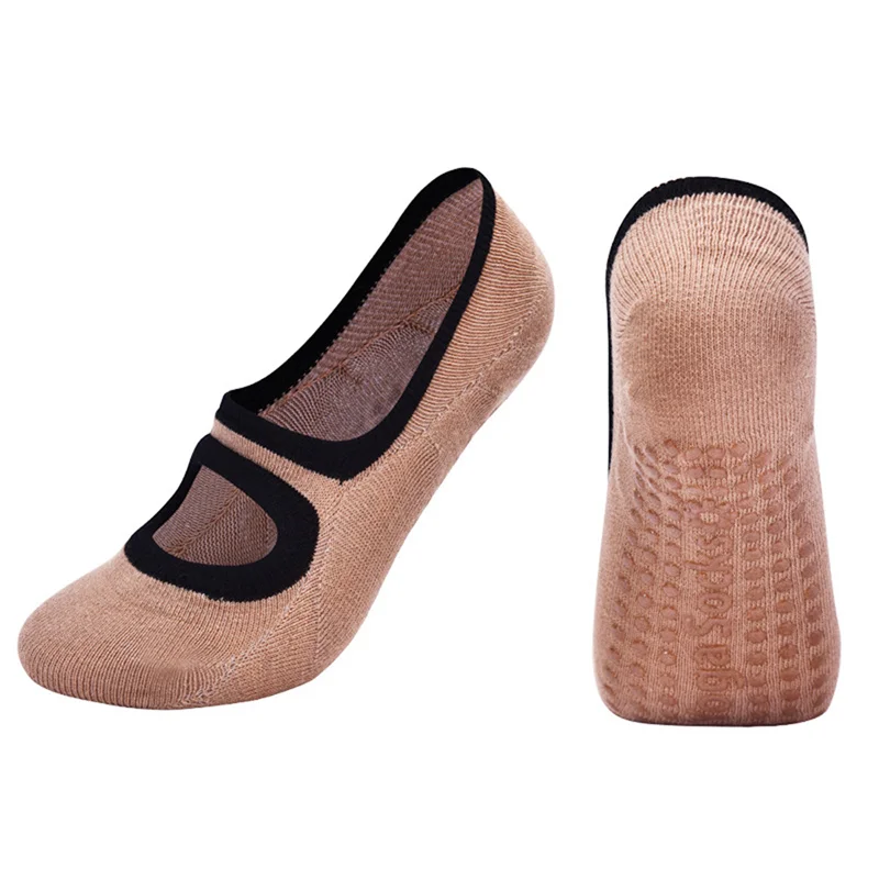 

Новинка, женские высококачественные бандажные носки для йоги, Нескользящие быстросохнущие амортизирующие Носки для пилатеса, балета, фитнеса, дышащие спортивные носки для тренажерного зала