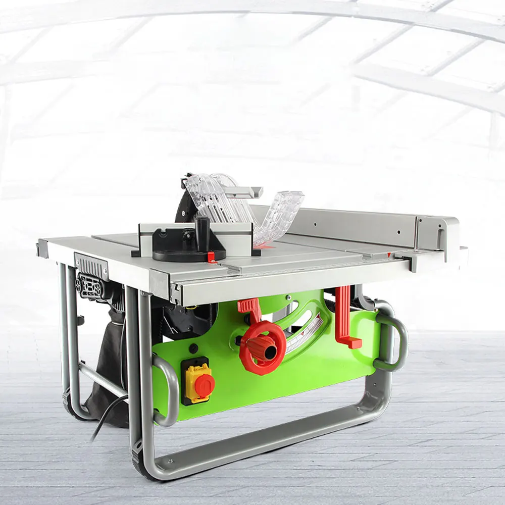 10 Inch Dustless Table Saw Multifunctional Woodworking Sliding Table Saw Electric Circular Saw Cutting Machine