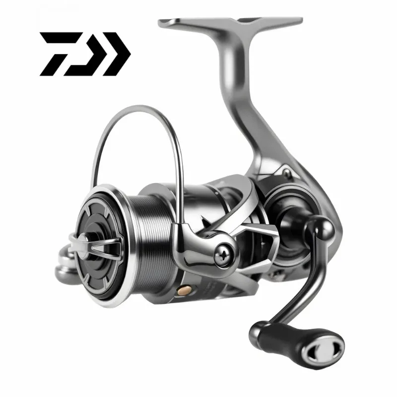 Фото Катушка спиннинговая DAIWA с максимальной нагрузкой 15 кг, цельнометаллической шпулей и рукояткой, для морской и пресноводной рыбалки, подходит для любых видов рыб. №4