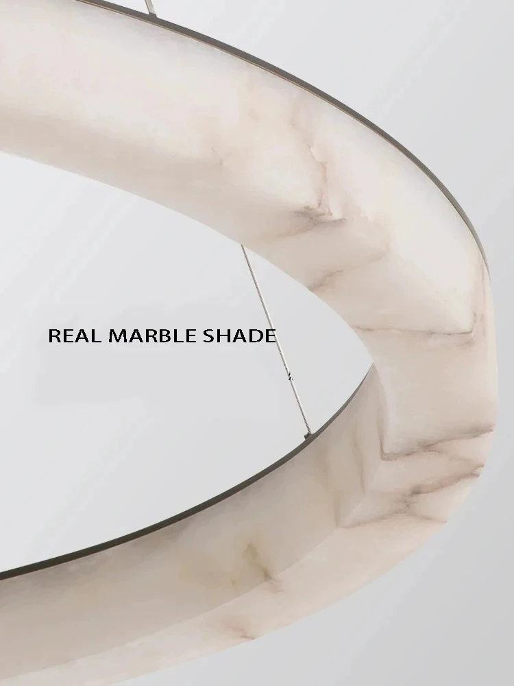 2024 новый дизайн подвесной светильник из настоящего мрамора светодиодный