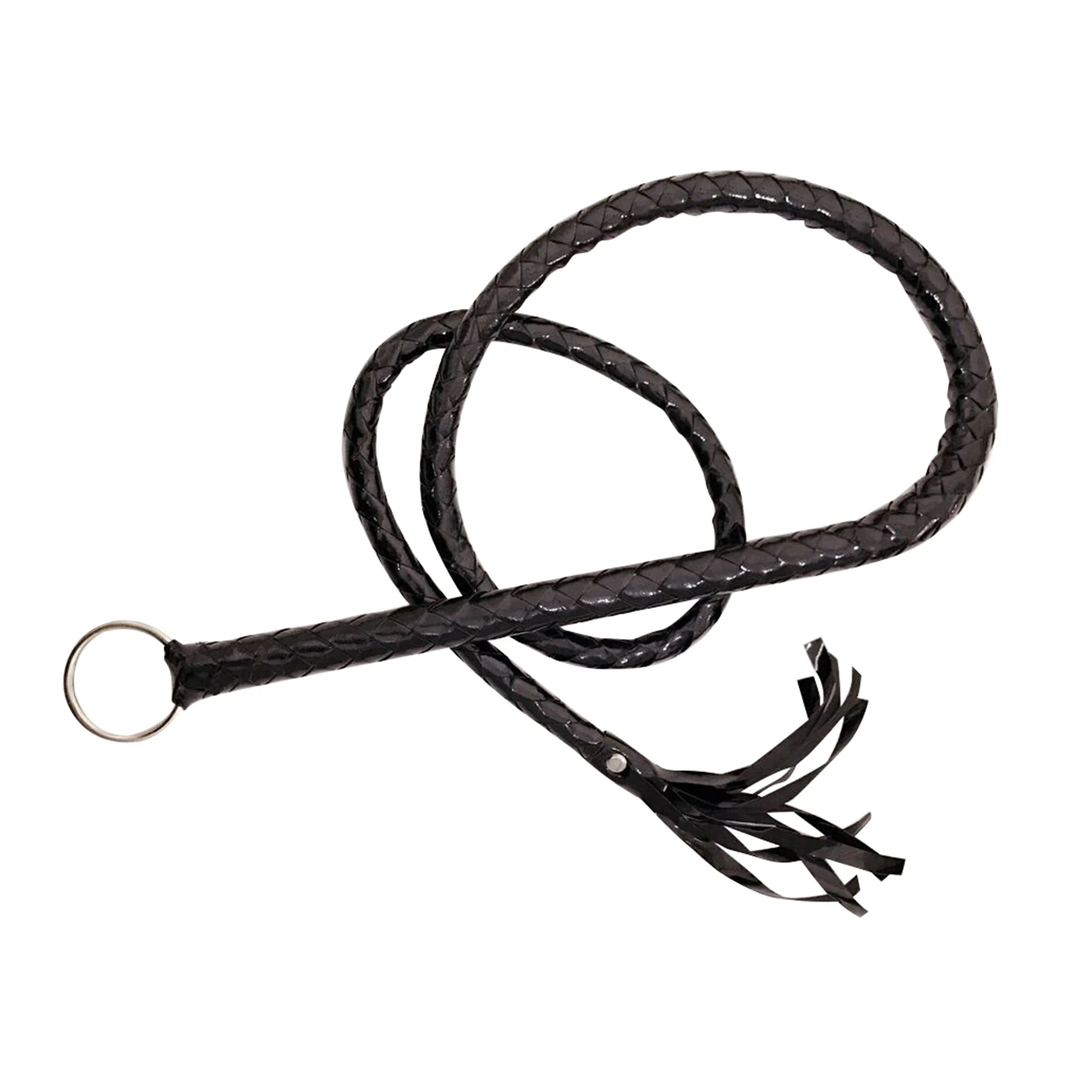 

Equestrian Racing Party Stage Performance Flogger Training Cosplay Supplies Crop PU Leather Non Slip Portable Horse Riding Whip