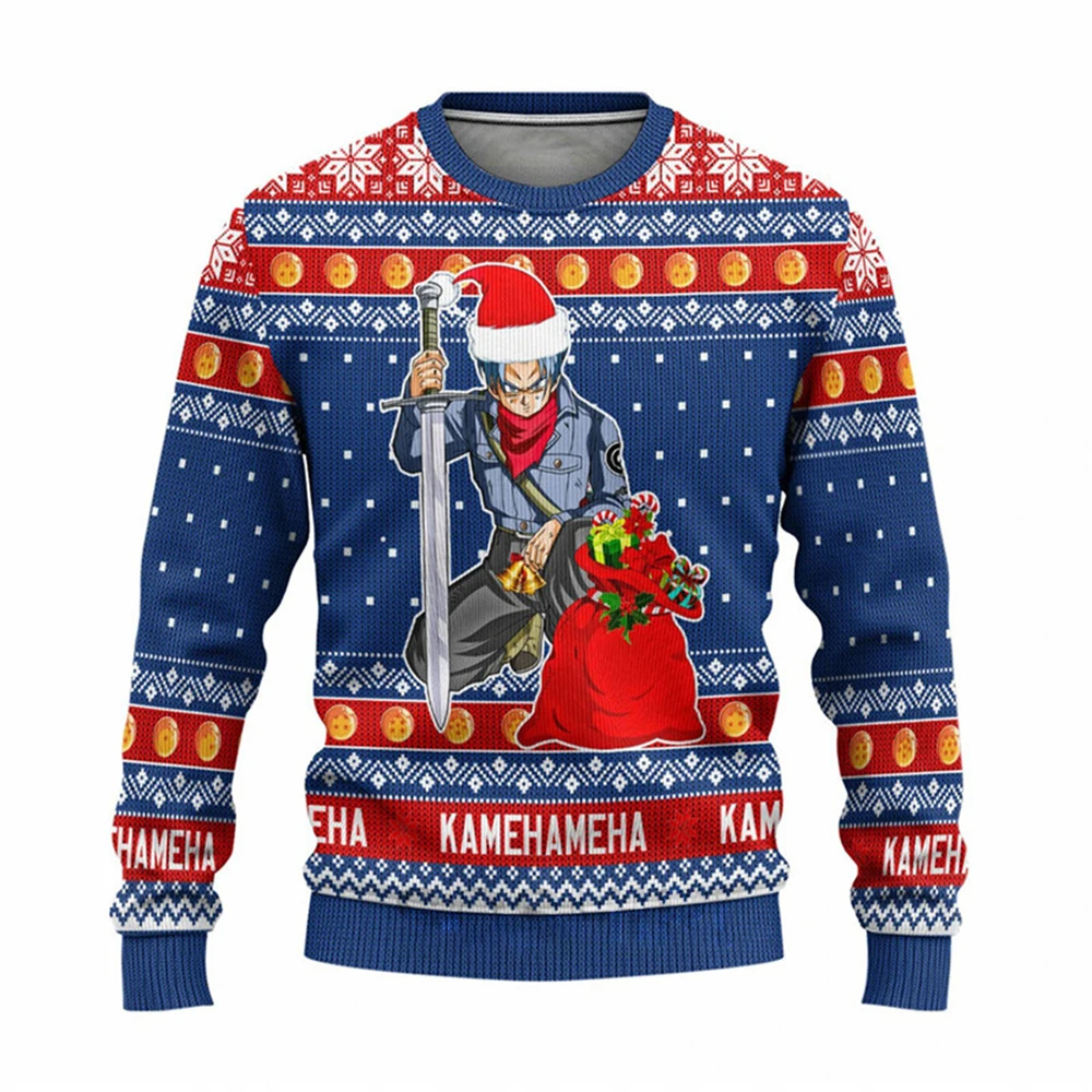 

2022 New Fashion Winter Ugly Christmas Sweater Men Women Adult Children Funny 3D Cartoon Printing Casual Crew Neck Sweater