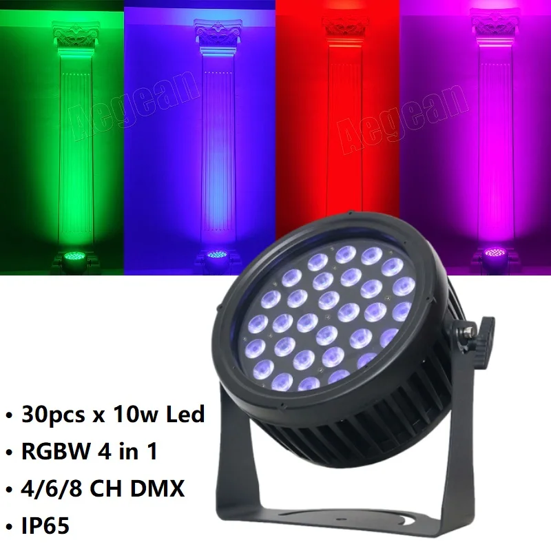 

New Arrival 30pcs X 10W DMX Control RGBW 4 In 1 IP65 Led Par Light For Outdoor Performances