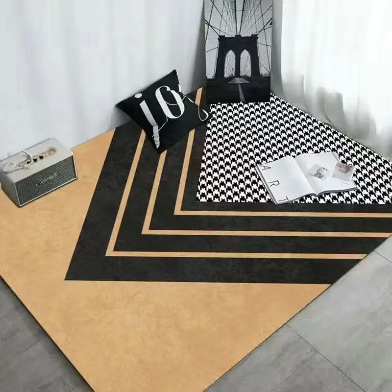 

Modern Carpets for Living Room Bedroom Decor Illusion Rugs for Bedroom Large Area Lounge Rug Black Entrance Door Mat Kids Carpet