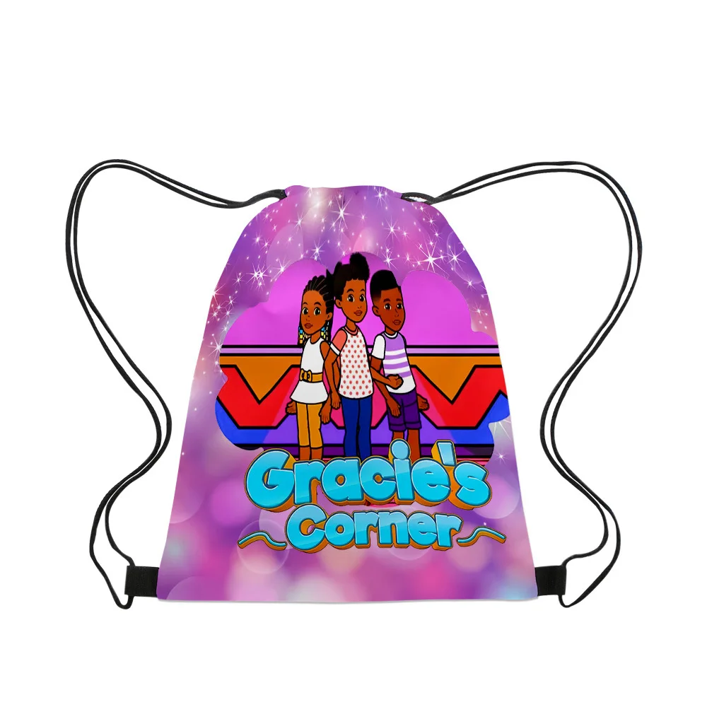 

Gracies Corner Anime Around Primary and Secondary School Students School Bag Drawstring Shoulder Bag Drawstring Bag Sports Bag