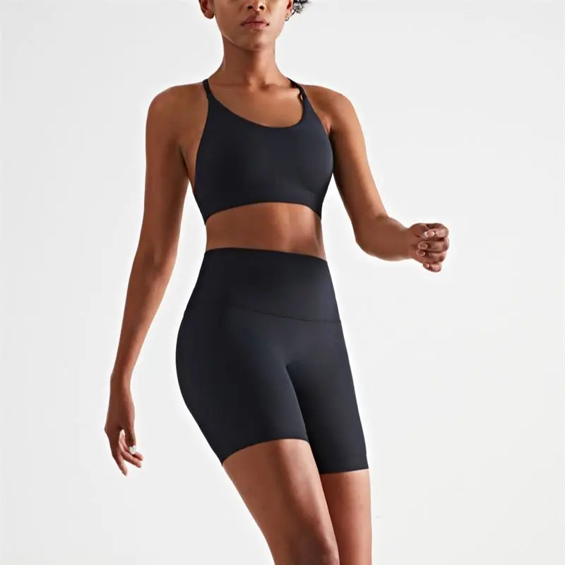 Women Backless Sports Bra Gym Triangle Beautiful Back Yoga Tank Top Fitness Crop Top Push-up Tight  Sexy Underwear Sportswear