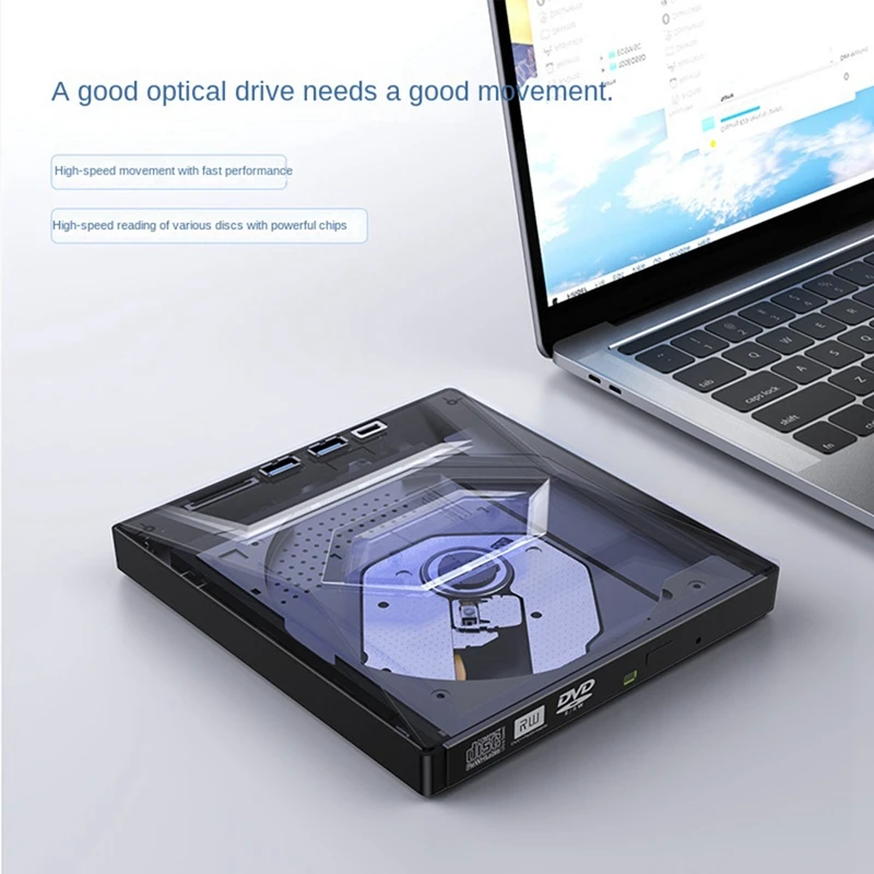 USB 3.0 Type C внешний CD DVD RW привод записывающее портативное устройство супер-привод