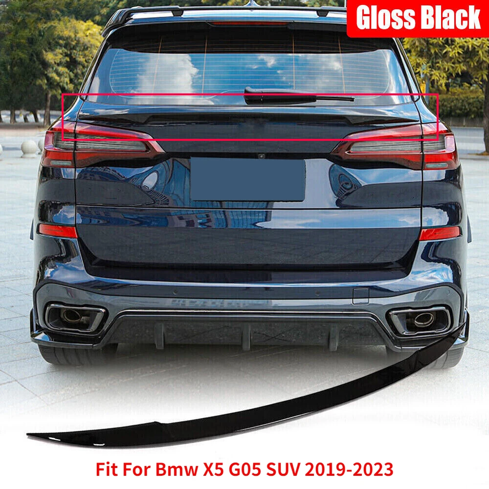 

Блестящий Черный задний Средний спойлер для Bmw X5 G05 SUV 2019-2023