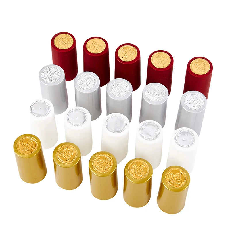 

100Pcs Wine Heat Shrink Shrinkable Plastic Caps Films Sealing Cap Wine Bottle Film Wine Heat Shrinkable Cap 30*60mm