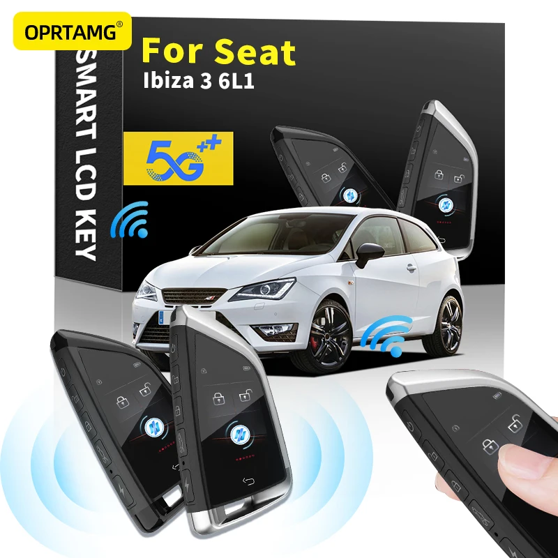 

Пульт дистанционного управления, ЖК-дисплей для автомобиля keyless-go smart Key для Seat Ibiza 3 6L1 2000 2001 2002 2003-2018 2019 2020 2021 2022