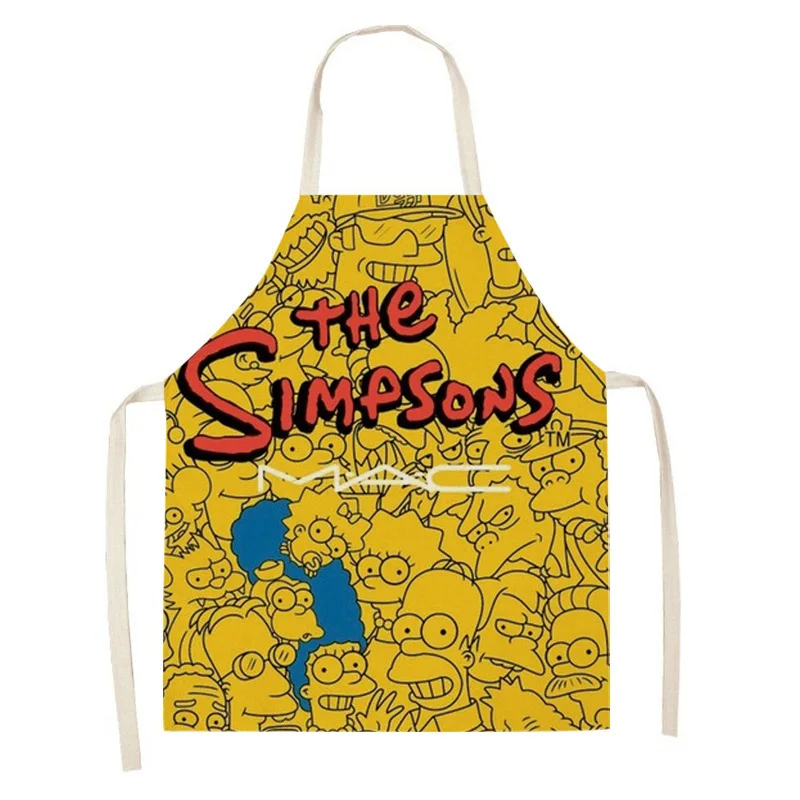 Фартук Simpsons для кухни домашний кухонный фартук мужчин и женщин мультяшный