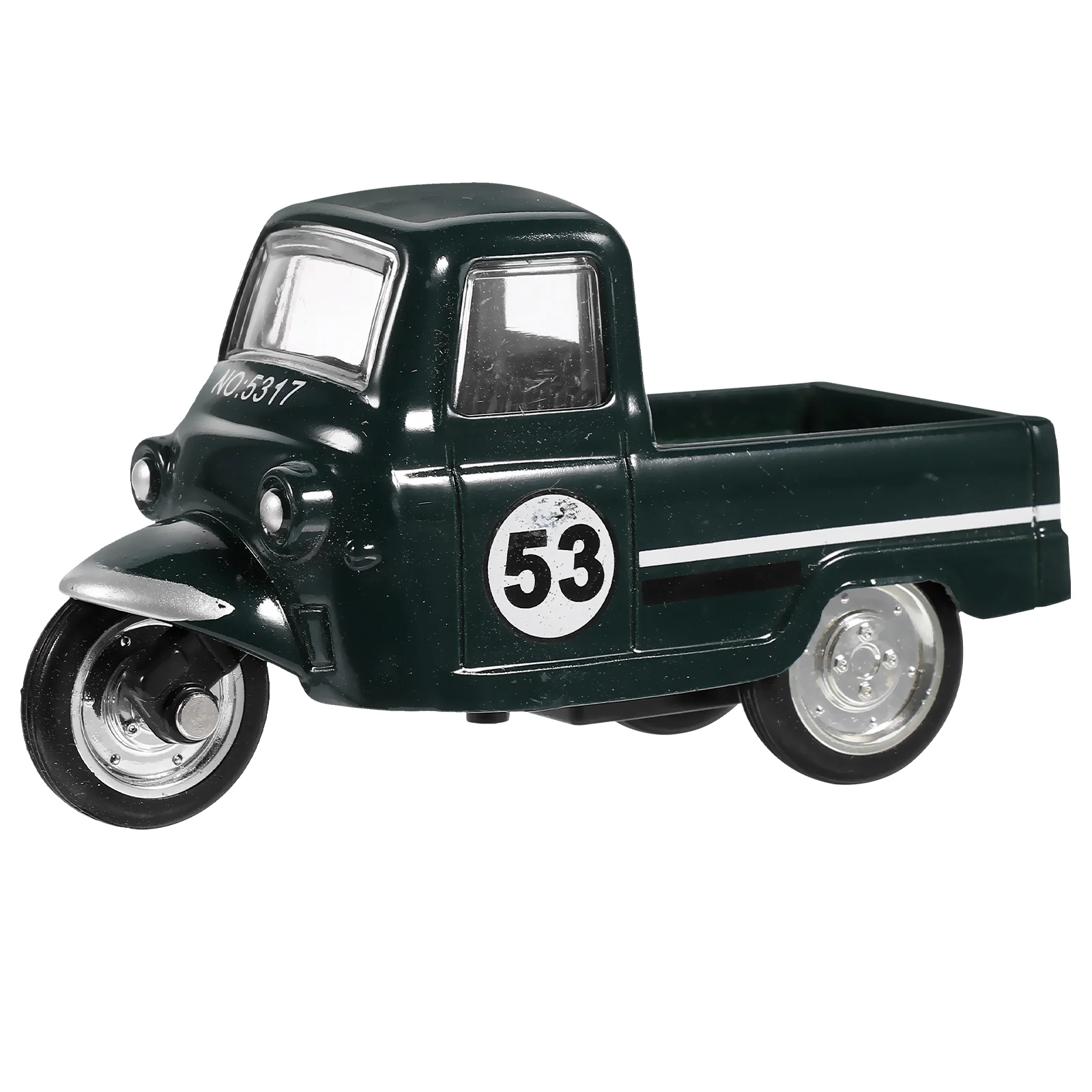 

Decor Cabinet Decoration Toy Pull Back Tricycle Alloy Retro Car Model Crafting Vintage Desktop Ornament Motorcycle