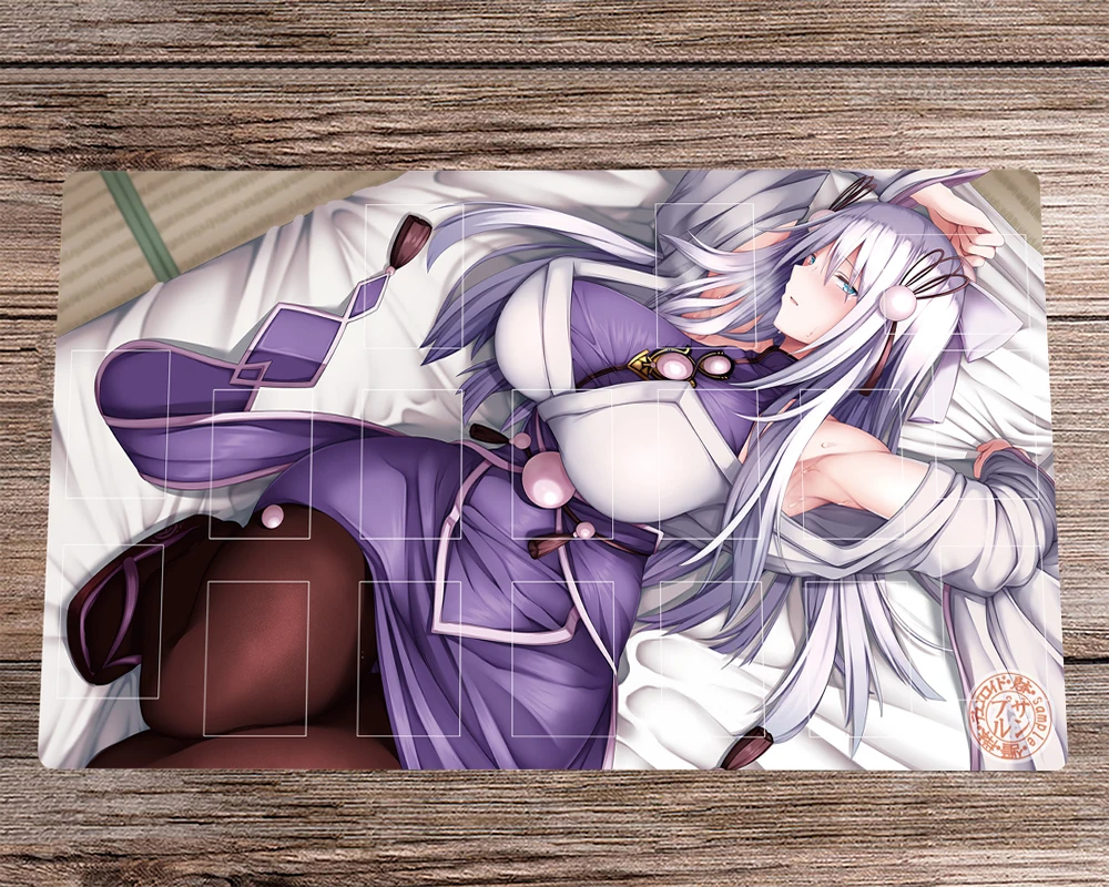 

YuGiOh Playmat Yuki-Onna, the Icicle Mayakashi TCG CCG Mat Trading Card Game Mat Free Bag Rubber Desk Table Mouse Pad 60x35cm