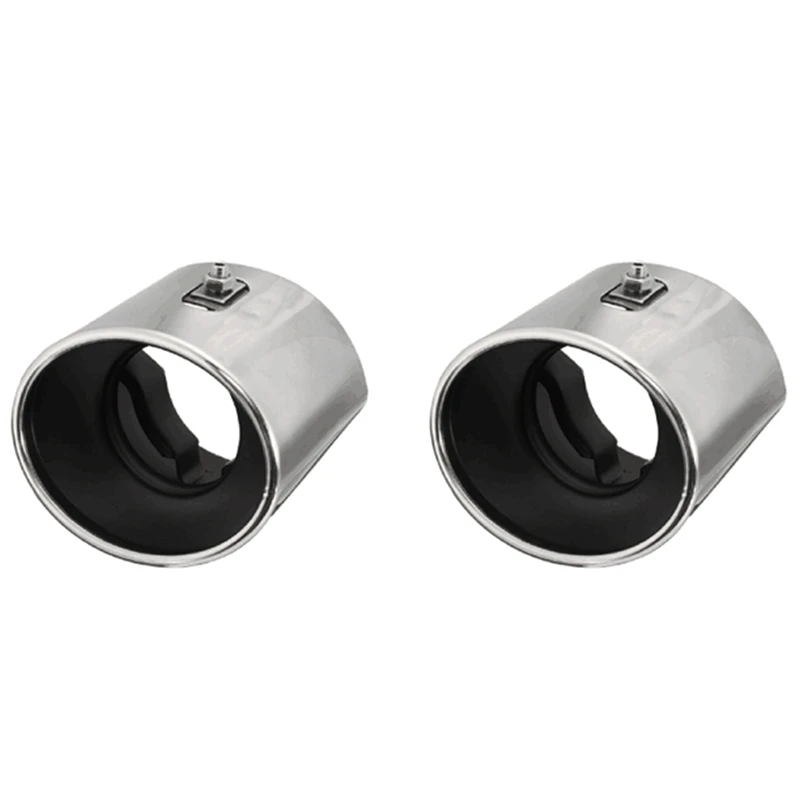 

2X For Honda Accord 2008 2009 2010 2012 Rear Muffler Tip Pipe Steel Exhaust Tail