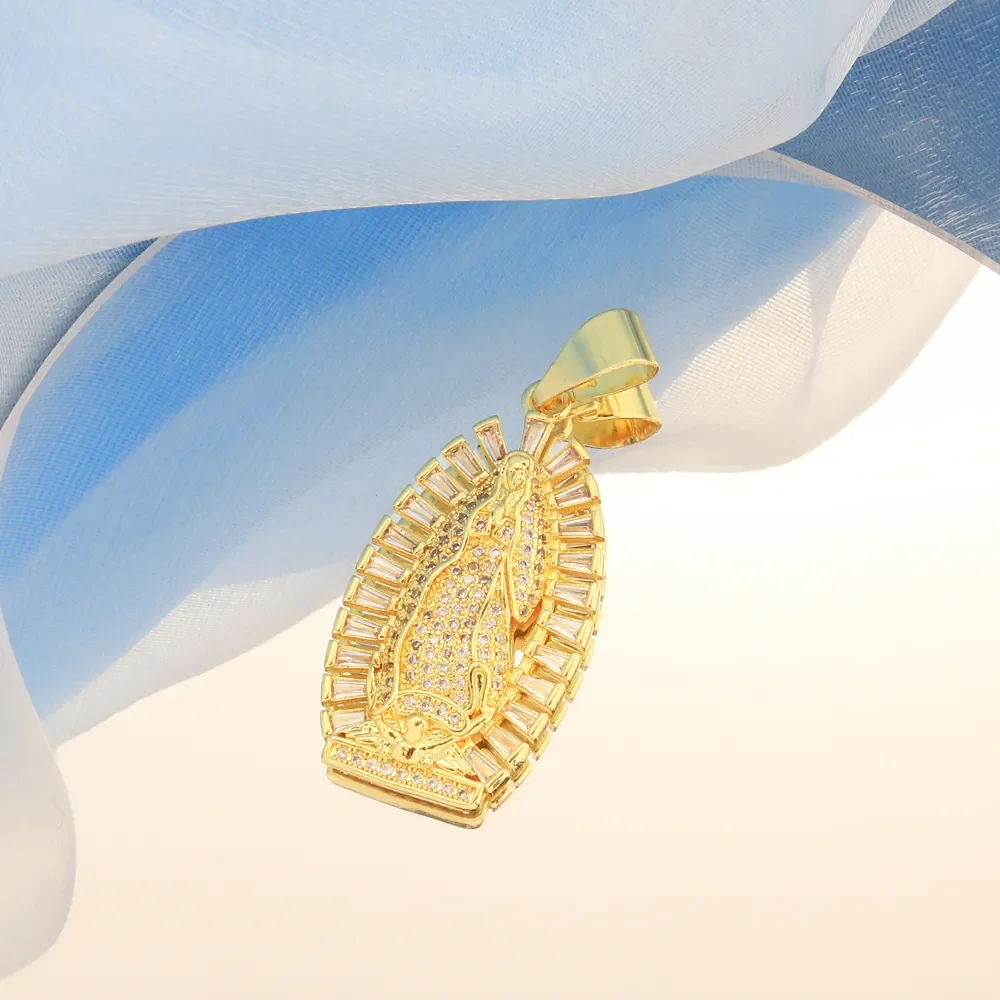 Роскошное ламинированное ожерелье Joyeria De Oro с фианитами и бриллиантами