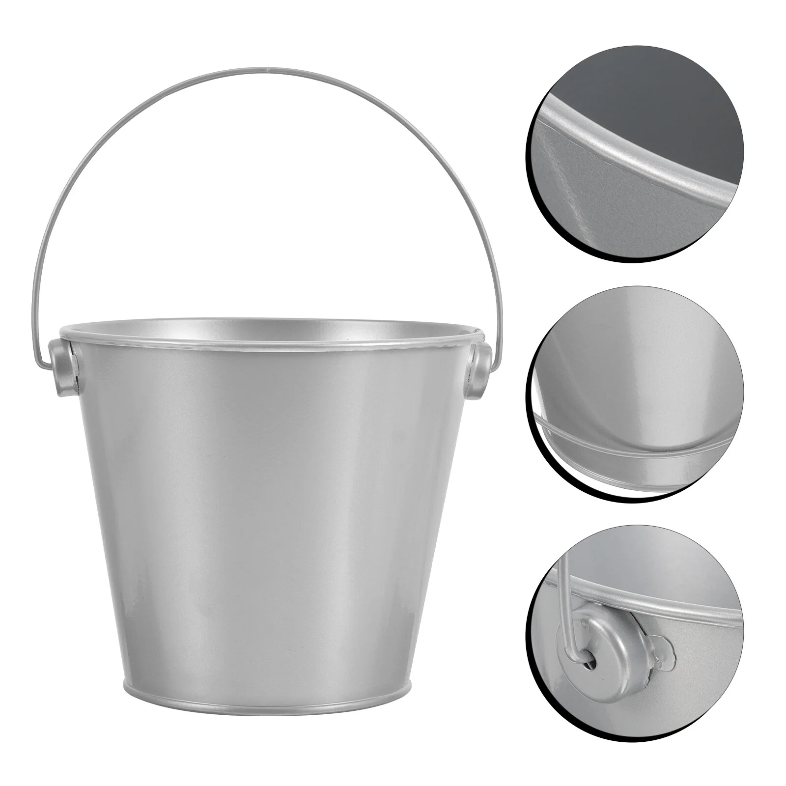 

Mini Keg Garden Decor Metal Flower Pot Planting Basins Retro Flowerpot Container Bucket Household Pots Plants