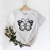 butterfly shirt cute butterfly tee floral butterfly shirts butterfly lover gift cotton o neck summer plus size short sleeve tops