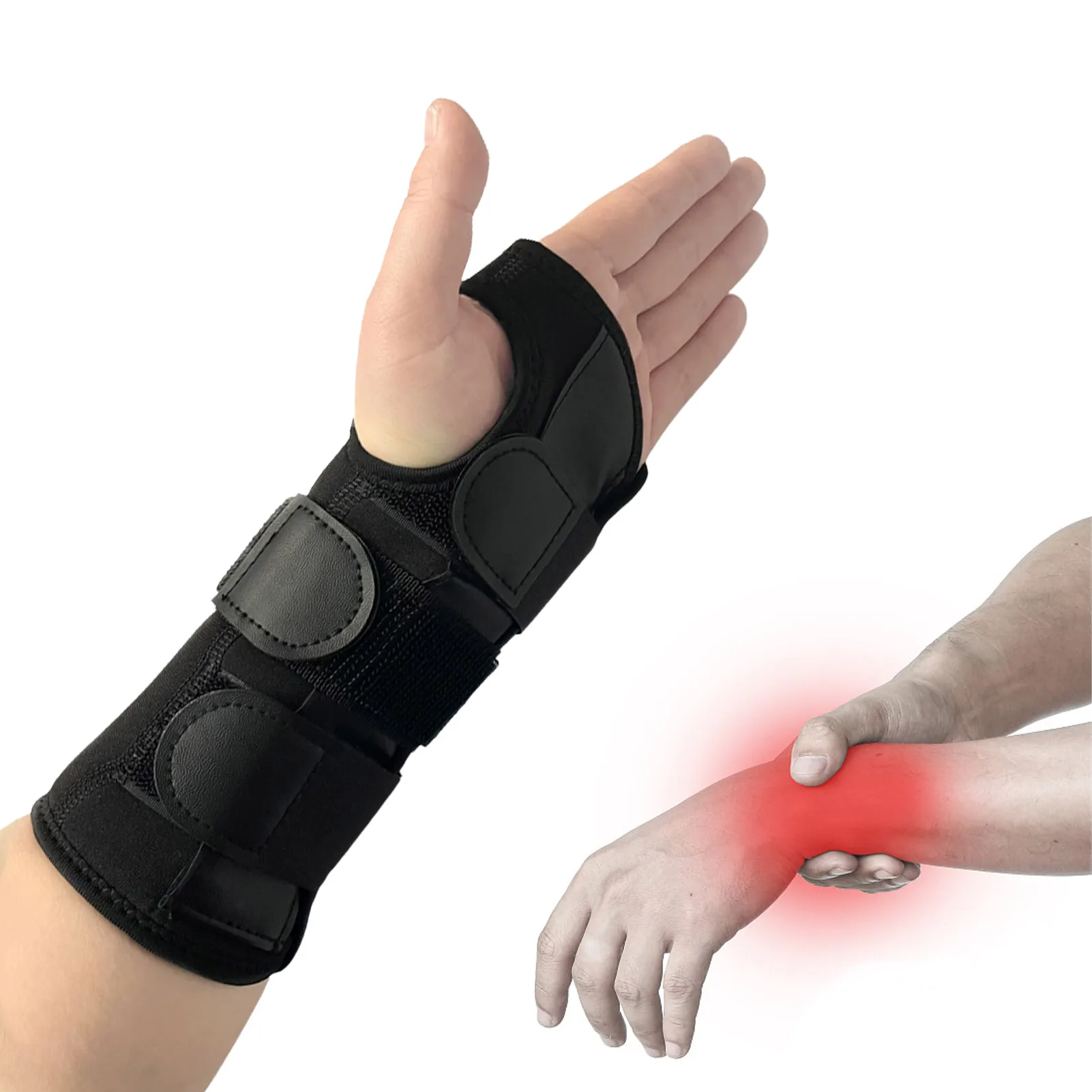 

Support Sports Palm Guard Adjustable Breathable Wrist Support Brace Breathable Wrist Brace Adjustable Sports Safety Equipment