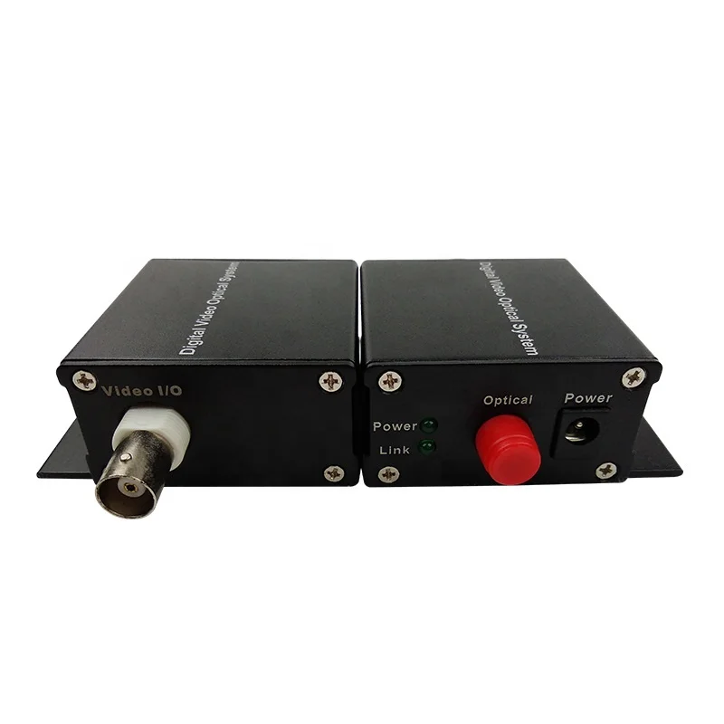 

1 channel fiber optic to coaxial converter single audio video transmitter receiver single mode 20km