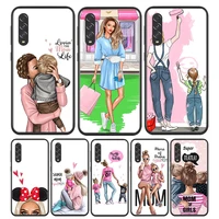 Hot Mom Baby Girl For Samsung Galaxy A90 A80 A70 A60 A50 A40 A30 A20S A20E A10 A10E A10S Edge Phone Case