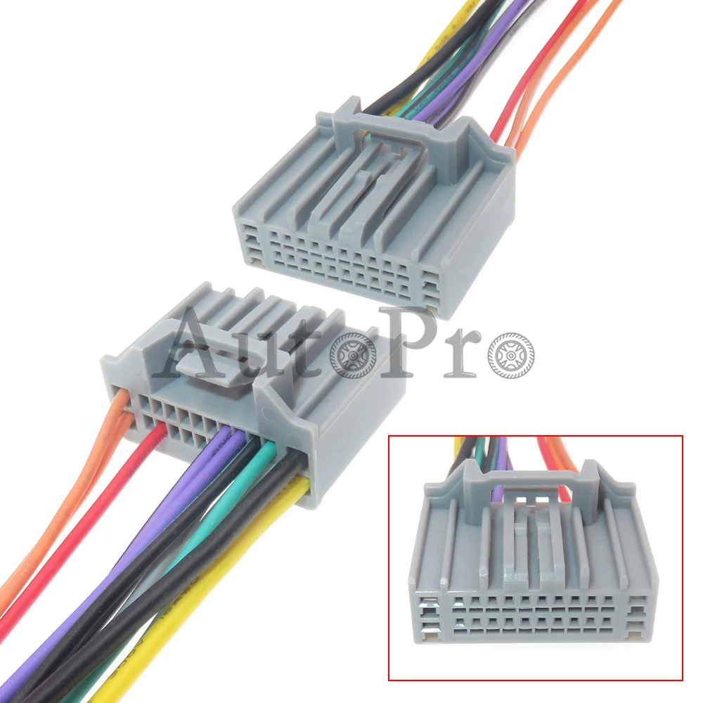 

1 Set 24 Hole Car Audio CD Adapter MX58024SFB Car Stereo Radio Connector for Honda CRV ISO Adaptors Female Plugs