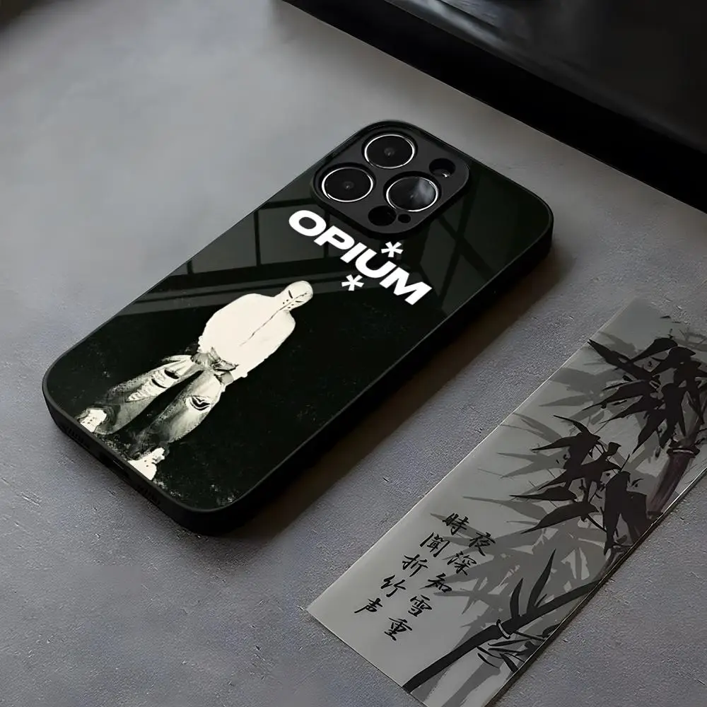 O-Opium Rap Playboi Carti Phone Case Tempered Glass For iPhone 14 15 16 13 12 11 Pro XS Max Plus Mini SE2020 Coque